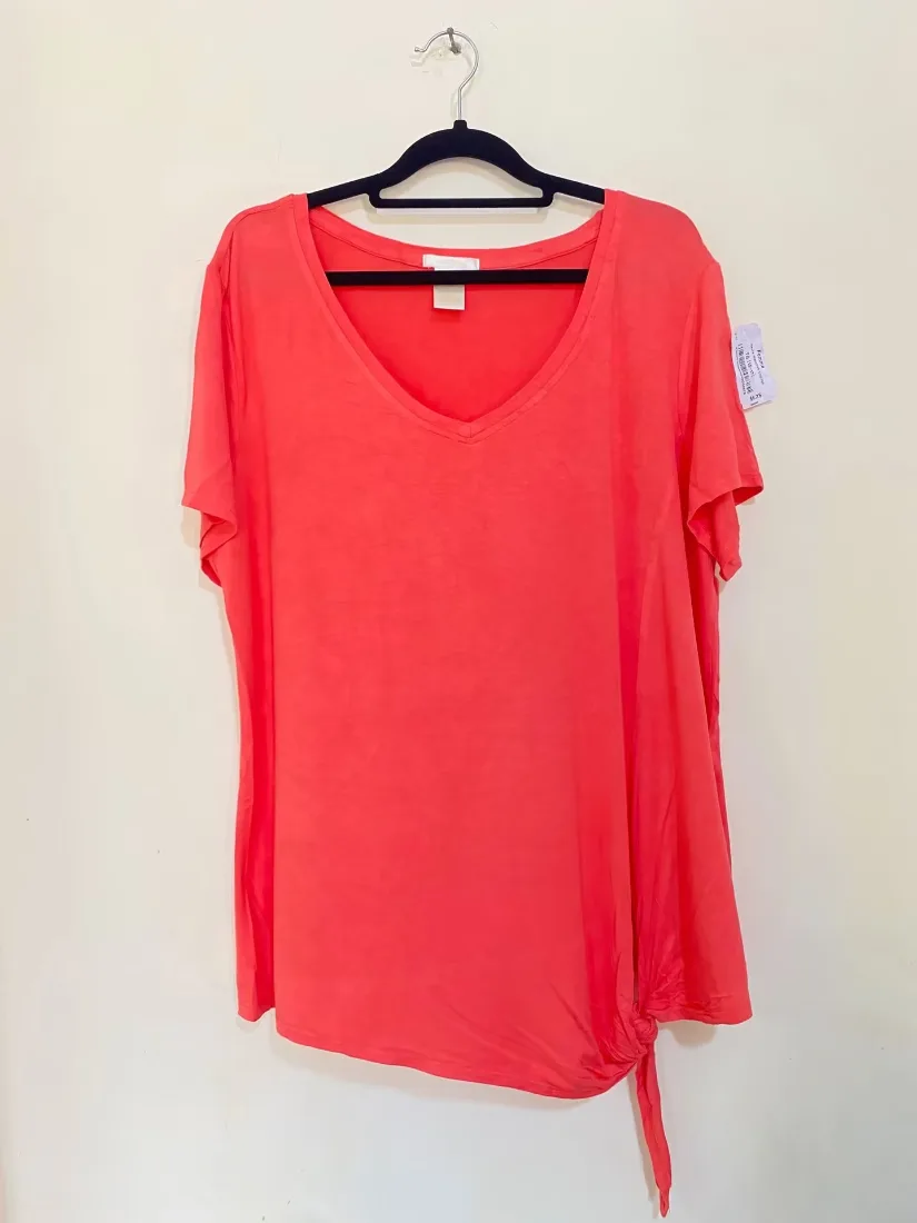 Bright pink Side Knot Tee — photo 2 of 2
