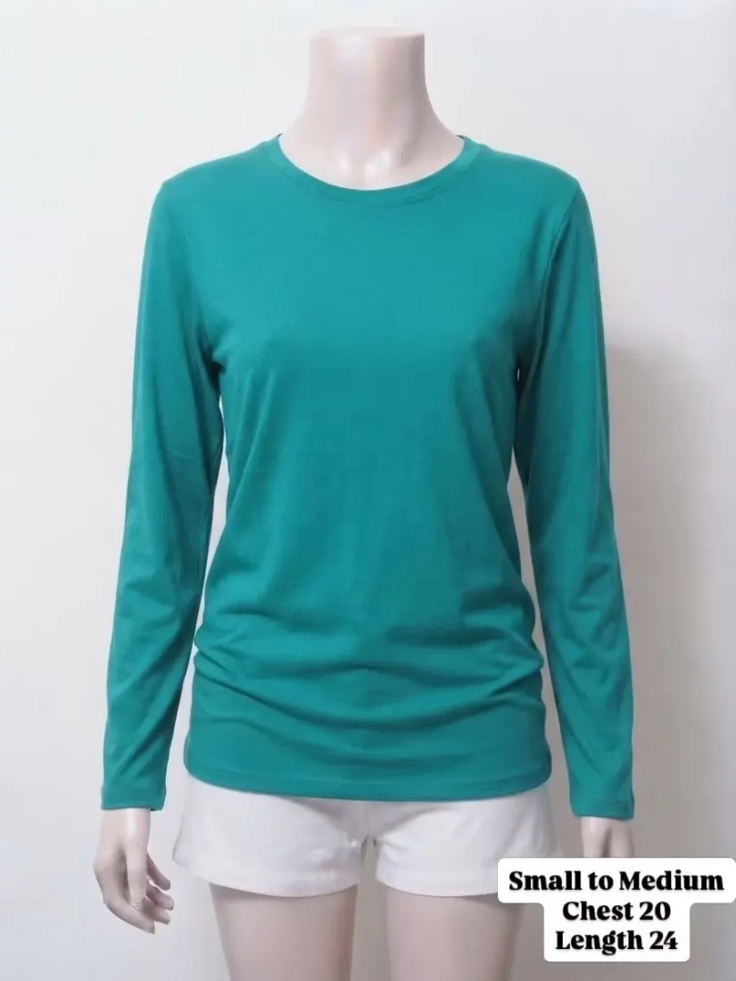 Teal Green Long-Sleeve Tee