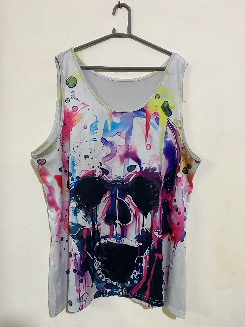 Colorful Skull Print Tank Top — photo 2 of 2