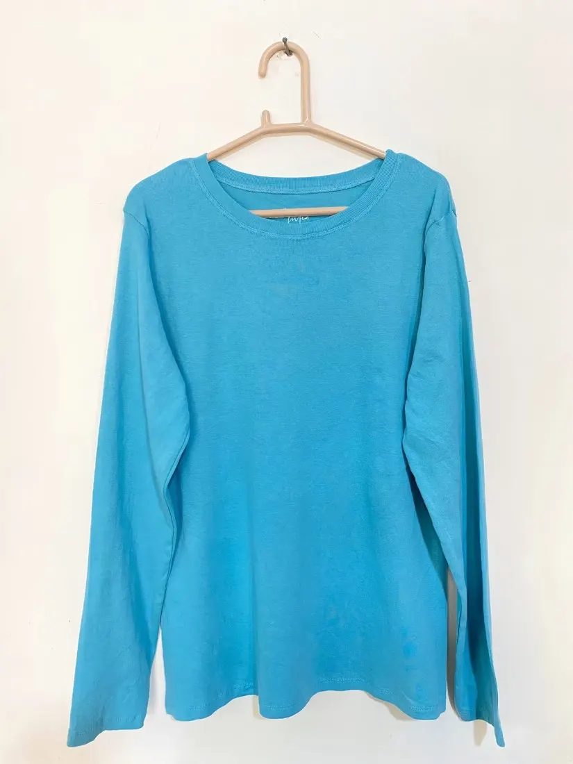 Plain Aqua Blue Tee — photo 2 of 2