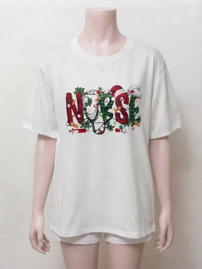 Nurse Graphic White T-Shirt