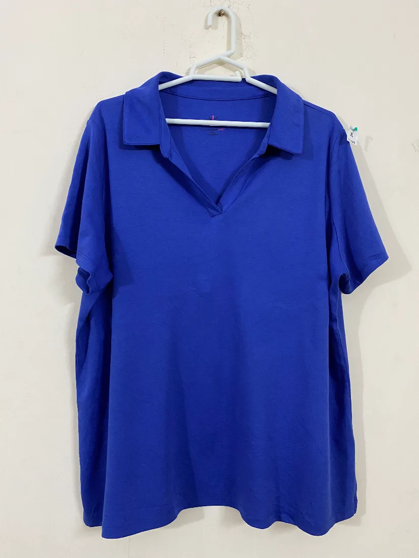Royal Blue Soft Collared T.Shirt for Women    — photo 2 of 2
