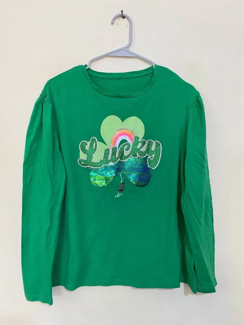 Lucky Clover Sequin Tee — photo 2 of 2