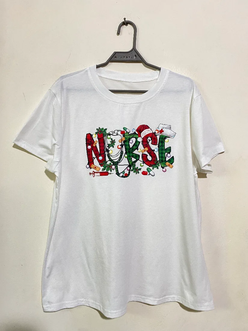 Nurse Graphic White T-Shirt — photo 2 of 2