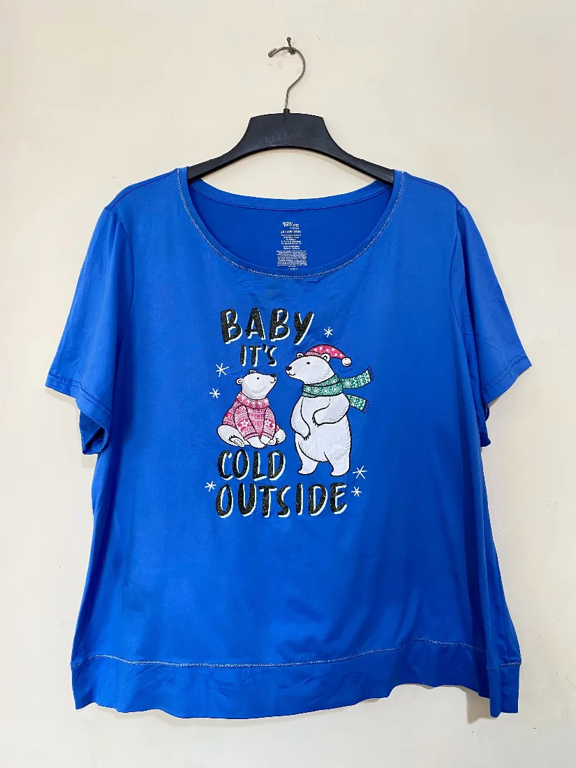 Polar Bear Graphic Blue Tee — photo 2 of 2