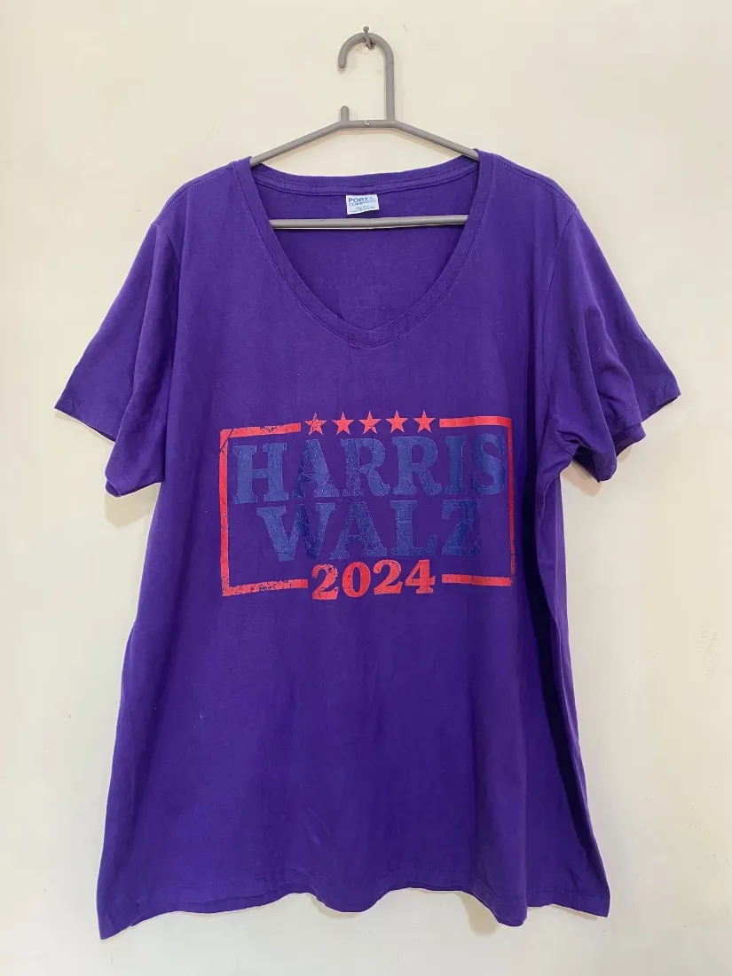 Harris Walz 2024 Purple Campaign Tee — photo 2 of 2