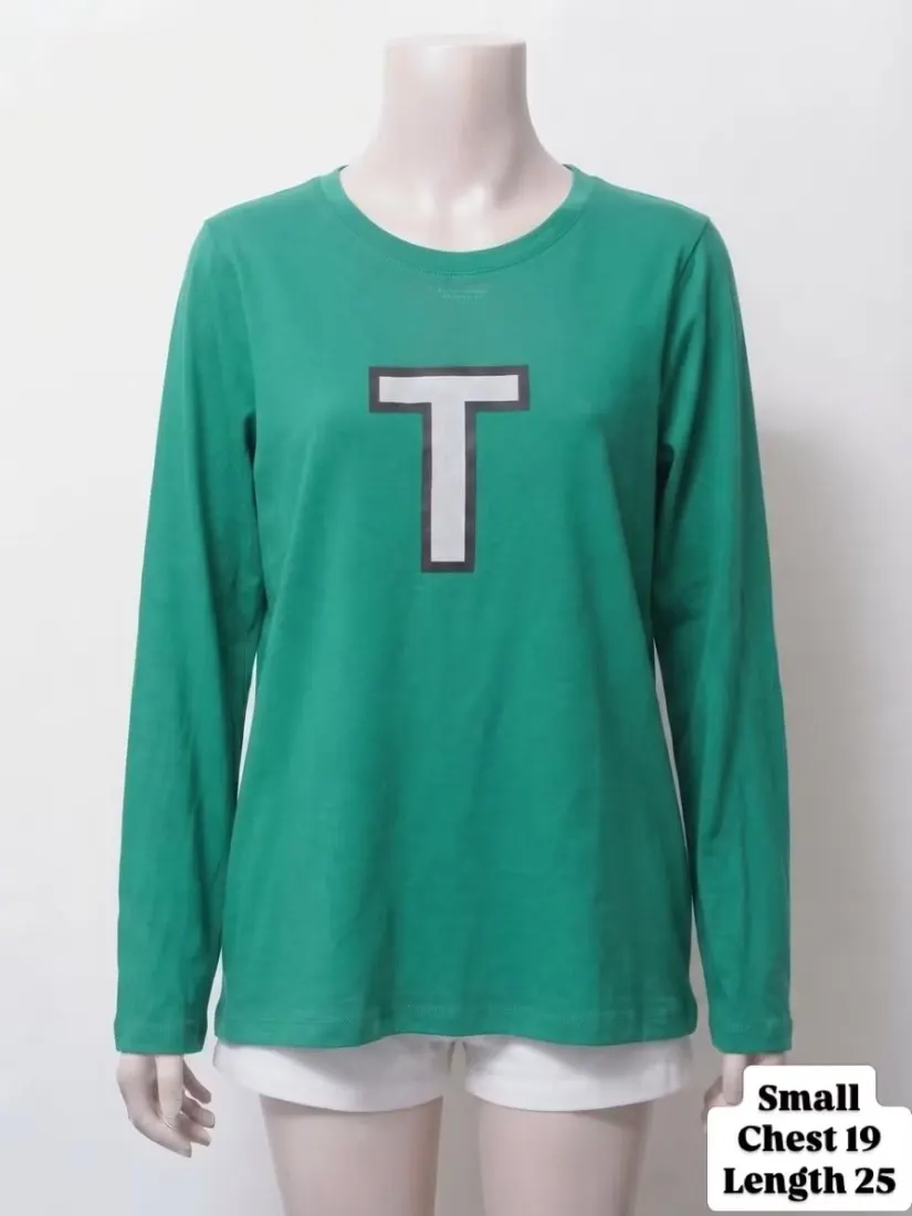 Green 'T' Graphic Tee