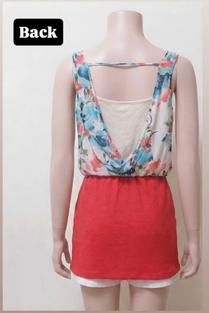 Floral Cowl Neck Sleeveless Top — photo 2 of 3
