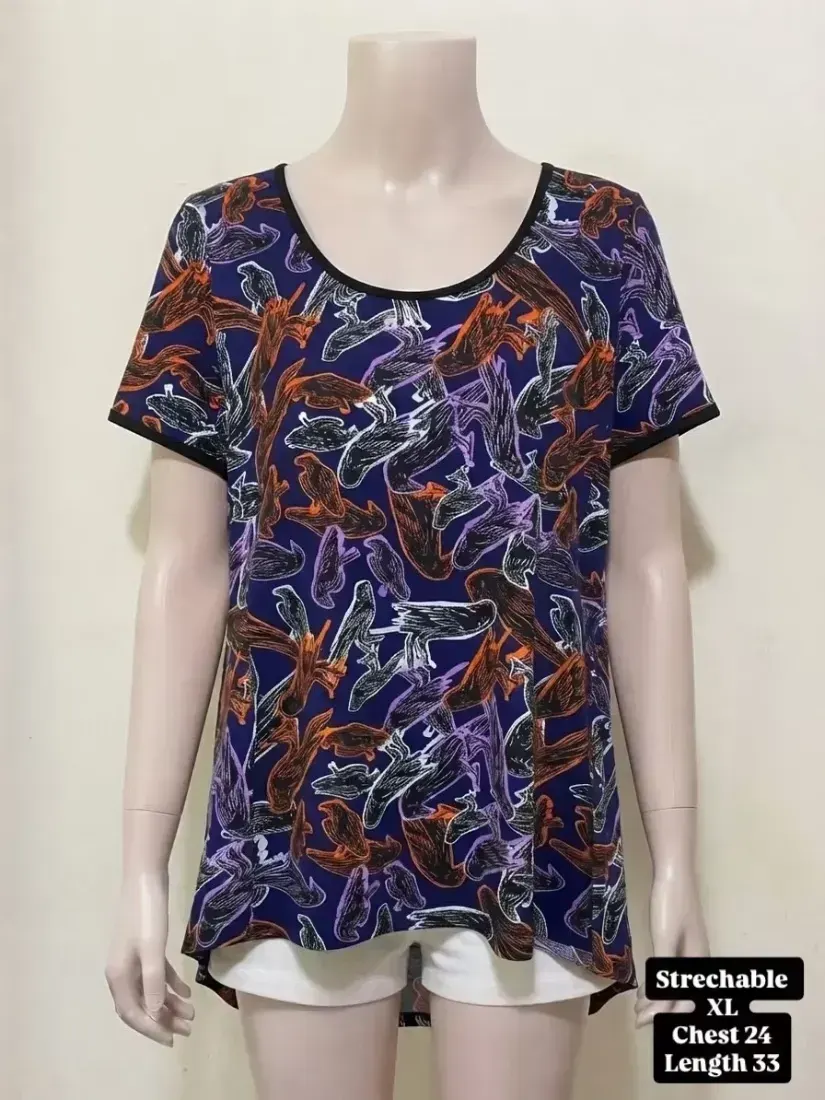 Graphic Printed Stretchable Top