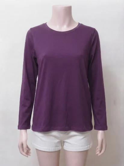 Deep Plum Full-Sleeve Everyday Tee